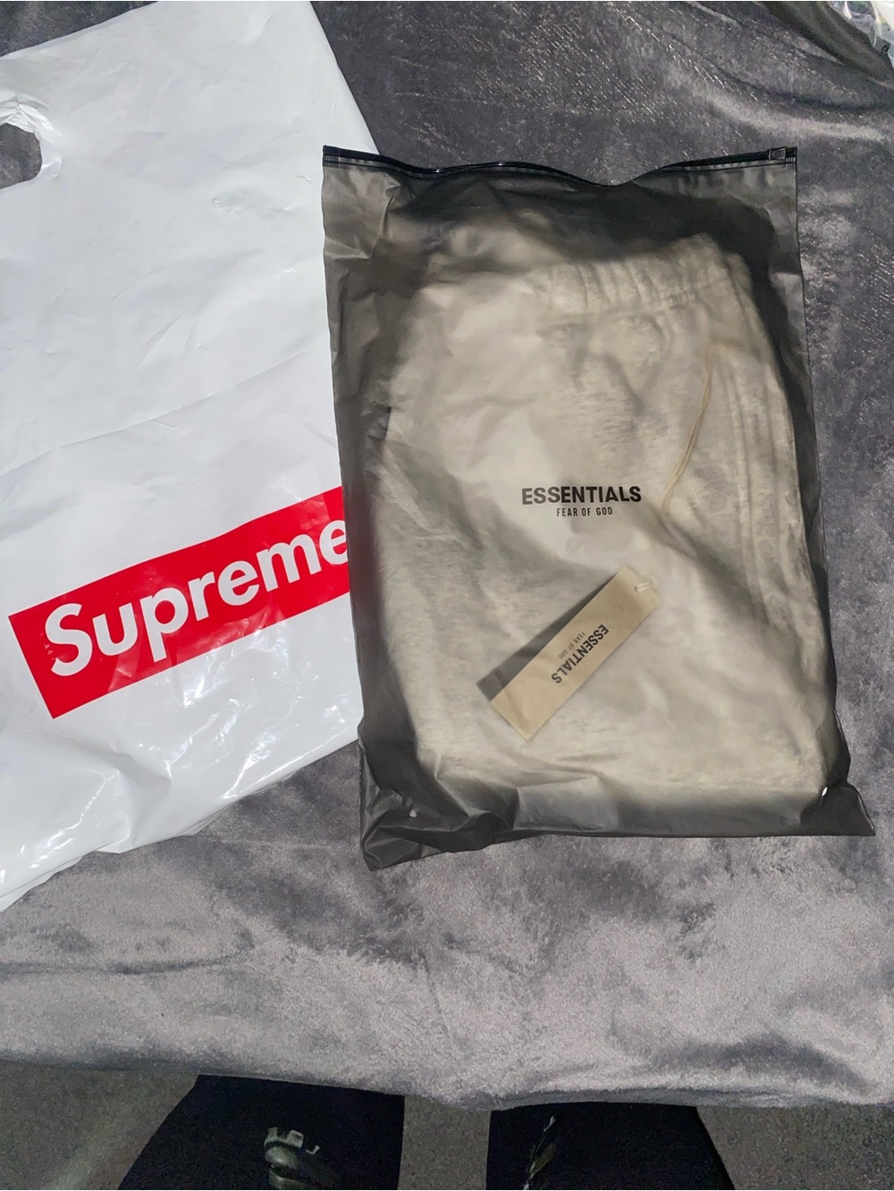 Light Grey Fear of God Essentials Men's Shorts